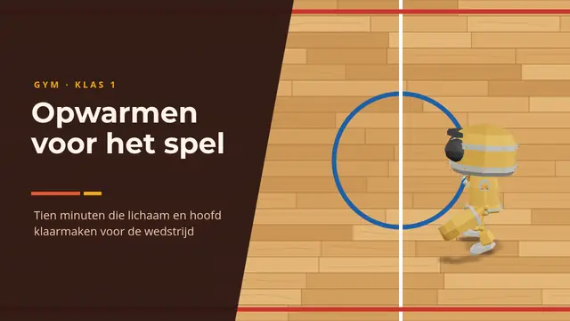 Titeldia van de presentatie ‘Opwarmen voor het spel’