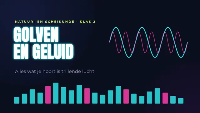 Titeldia van de presentatie ‘Golven en geluid’