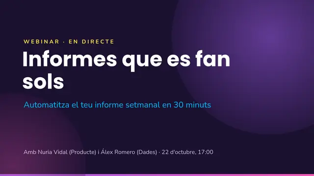 Portada de la presentació «Webinar»