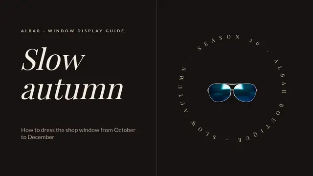 Cover of the presentation “Window dressing: the autumn window”